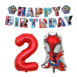 balony-spider-pajak-na-urodziny-zestaw-baner-cyfra-2-czerwona-dekoracja