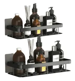 zestaw-2-szt-polka-do-salonu-wiszaca-metalowa-samoprzylepna-czarna-loft