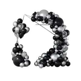 girlanda-balonowa-czarna-srebrna-luk-125-szt-balony-na-urodziny-sylwestra