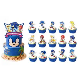 topper-toppery-sonic-papierowe-dekoracje-na-tort-babeczki-zestaw-16-sztuk