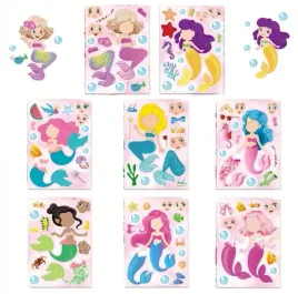 naklejki-kreatywne-syrenki-diy-zestaw-kreatywny-8-sztuk-wodoodporne-puzzle
