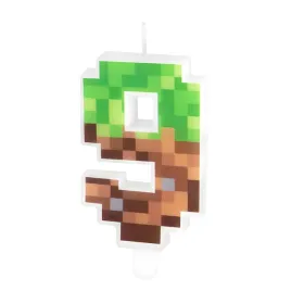 swieczka-na-tort-9-cyfra-piksele-urodzinowa-dekoracja-na-9-urodziny