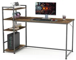 biurko-gamingowe-komputerowe-regal-140x60-sanodesk-brazowe-duze