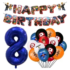 balony-roblox-na-urodziny-baner-happy-birthday-cyfra-8-granatowa-dekoracja