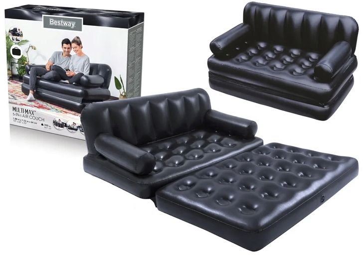 Materac Dmuchany Dwuosobowy Sofa Rozkładana Kanapa Łóżko Bestway