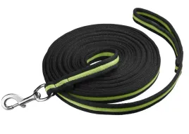 lonza-dla-konia-start-soft-cushion-8m-nylonowa-czarna-zielona