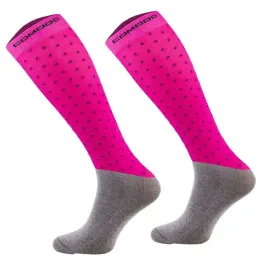 skarpetki-jezdzieckie-mondo-calza-dots-microfibre-rozowe-m-39-42