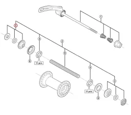 stozek-piasty-przedniej-shimano-hb-m430