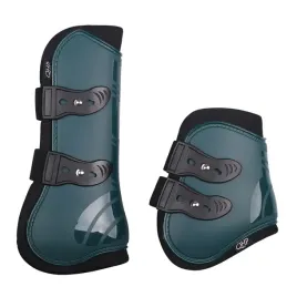 ochraniacze-dla-konia-qhp-tendon-komplet-na-kolki-zielone-cob