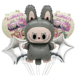 balony-labubu-balon-monster-szary-na-urodziny-zestaw-balonow-urodzinowych