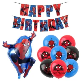 balony-spiderman-na-urodziny-baner-happy-birthday-zestaw-balonow-spider-hel
