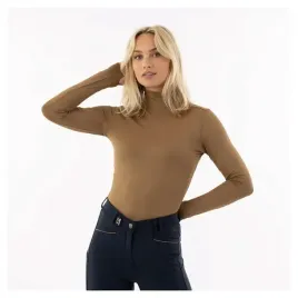koszulka-jezdziecka-anky-mockneck-damska-brazowa-l