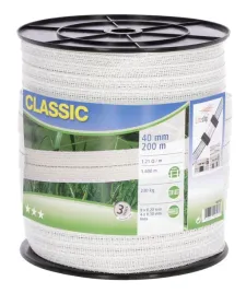 tasma-ogrodz-corral-classic-200m-40mm-biala