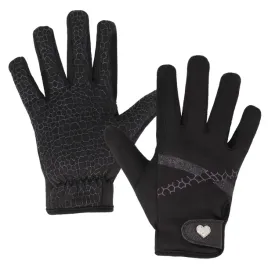 rekawiczki-jezdzieckie-damskie-dzieciece-qhp-lize-25aw-polar-czarne-xxs