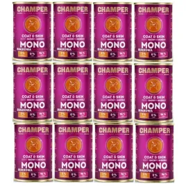 mokra-karma-dla-psa-champer-coatandskin-monobialkowa-wolowina-12x400g
