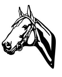 ozdoba-scienna-decormetal-kon-z-wedzidlem-30cm