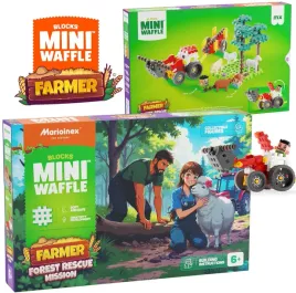 marioinex-klocki-waffle-mini-farmer-lesna-akcja-ratunkowa-100-elementow