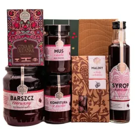 zestaw-prezentowy-schronisko-bukowina-syrop-czekolada-dubajska-maliny-mus