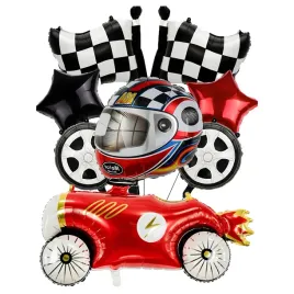 balony-urodzinowe-formula-1-szachownica-kask-auto-zestaw-balonow-na-hel