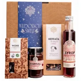 swiateczny-prezent-box-schronisko-bukowina-wisnie-syrop-herbata-konfitura