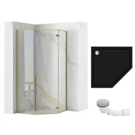 kabina-prysznicowa-diamond-90x90-brush-gold-brodzik-czarny-black-narozna
