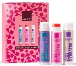 avon-zestaw-prezentowy-sama-slodycz-3xbalsam-do-ust-ciastko-kokos-truskawka
