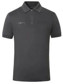 koszulka-jezdziecka-polo-meska-covalliero-krotki-rekaw-grafitowa-m