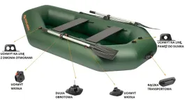 ponton-kolibri-k-240tl-pp-z-pelna-podloga-paweza-listwa-odbojowa-ziel