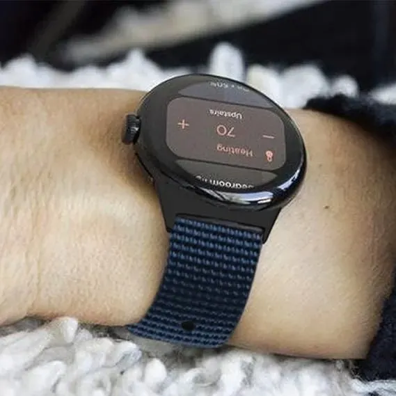 pasek-do-zegarka-google-pixel-watch-niebieski-nylonowy-casual-basic