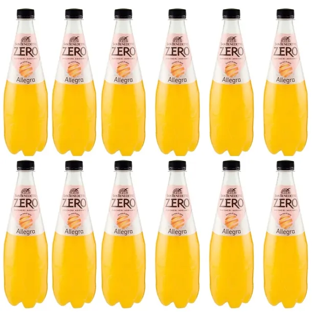 Lemoniada San Benedetto pomarańczowa Zero 750ml Włoska bez cukru bez kaucji