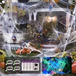 4x-dekoracja-na-halloween-160g-pajeczyna-40x-pajak-4x-lampki-led