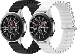 2x-pasek-do-zegarka-czarny-bialy-silikon-samsung-galaxy-watch-amazfit-20mm