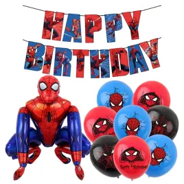 balony-urodzinowe-spiderman-3d-baner-happy-birthday-zestaw-balonow-spider