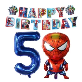 zestaw-balonow-spider-spider-man-dekoracje-na-urodziny-baner-cyfra-5-granat