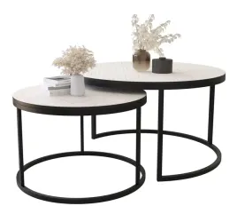 zestaw-2-stolikow-kawowych-okragle-loftowe-industrial-bialy-czarny-jodelka