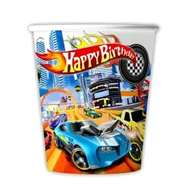 kubki-papierowe-auta-formula-1-eko-jednorazowe-zestaw-urodzinowy-samochody