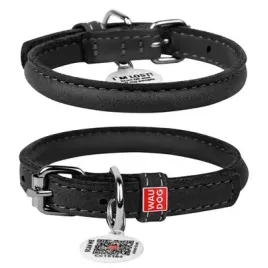 waudog-soft-skorzana-obroza-z-qr-paszportem-sr-13mm-dl-45-53cm-czarny