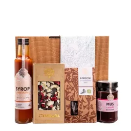 zestaw-prezentowy-schronisko-bukowina-syrop-mus-czekolada-porzeczki