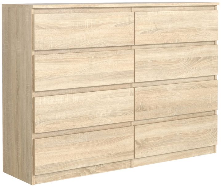 KOMODA 8 SZUFLAD 100CM DĄB SONOMA