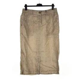 spodnica-damska-sandwich-brazowa-do-polowy-lydki-100percent-len-40