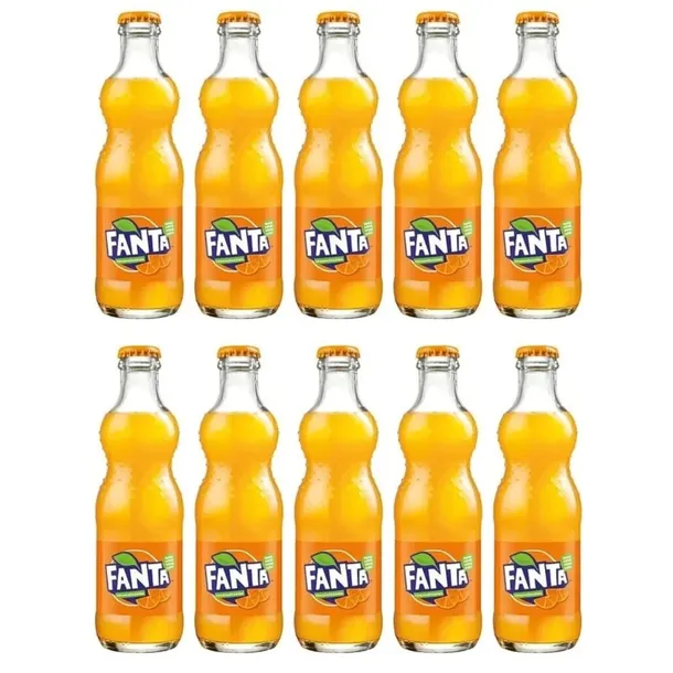 Fanta napój gazowany pomarańczowy 250ml - Fanta w szklanej butelce