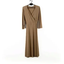 sukienka-damska-day-birger-et-mikkelsen-brazowa-do-polowy-lydki-s