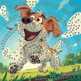 mozaika-piankowa-25x25cm-biegajacy-pies-fumandjoy