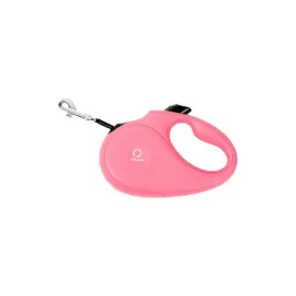 collar-smycz-dla-psow-z-tasma-odblaskowa-3m-do-12kg-rozowy