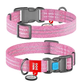 waudog-obroza-dla-psa-z-qr-fastex-sz-25mm-dl-33-49-cm-rozowy