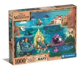puzzle-1000-story-maps-mala-syrenka-clementoni
