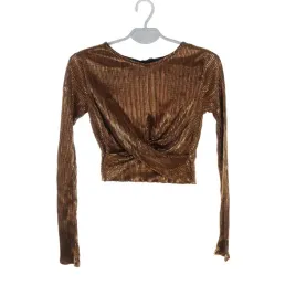 bluzka-damska-topshop-brazowa-krotka-blyszczaca-dlugi-rekaw-34
