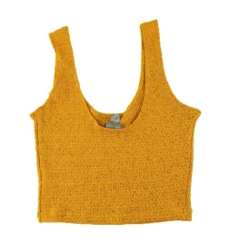 top-damski-primark-musztardowy-krotki-xs