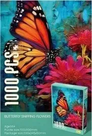 puzzle-1000-motyl-na-kwiatach