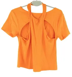 bluzka-damska-primark-pomaranczowa-s